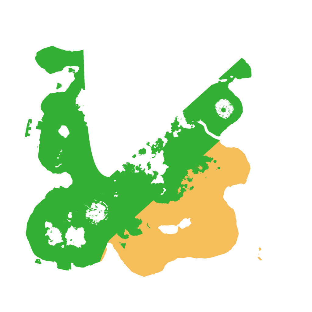 Biome Rust Map: Procedural Map, Size: 2600, Seed: 8088