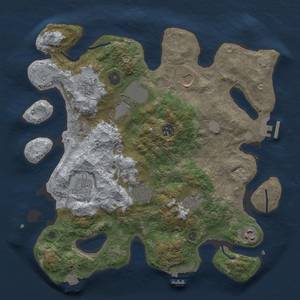 Thumbnail Rust Map: Procedural Map, Size: 3500, Seed: 959451831, 17 Monuments