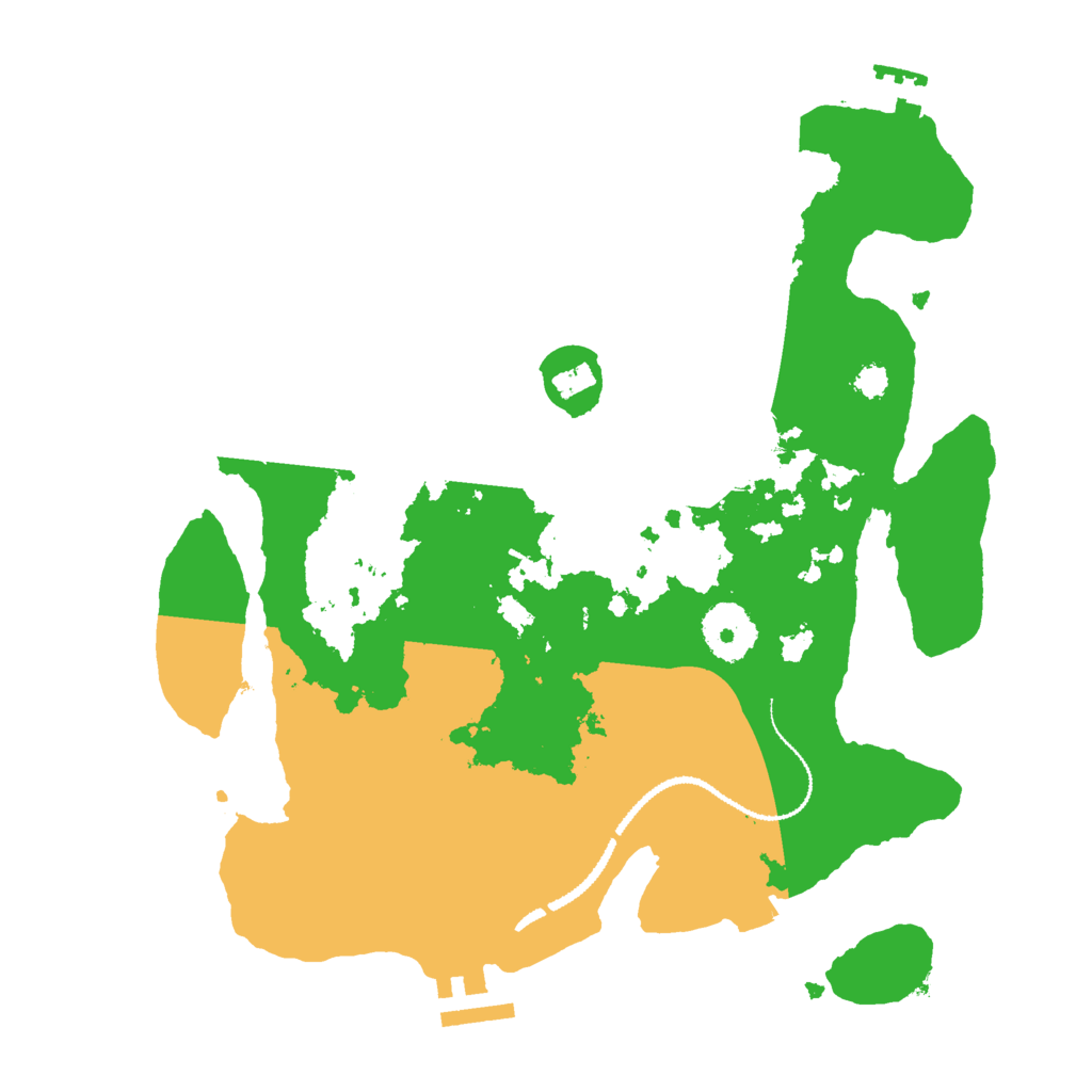 Biome Rust Map: Procedural Map, Size: 3000, Seed: 357788