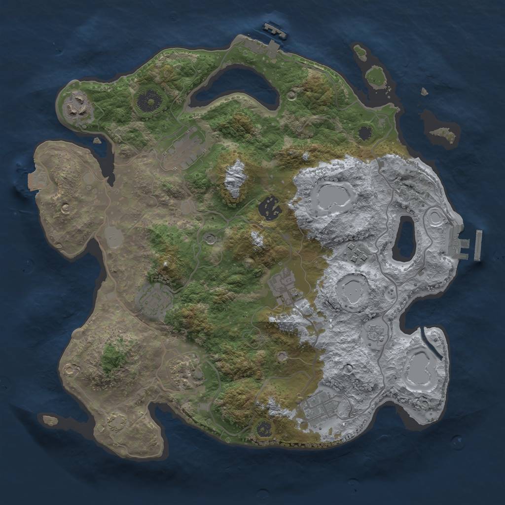Procedural Map :: Rust Map :: Just-Wiped
