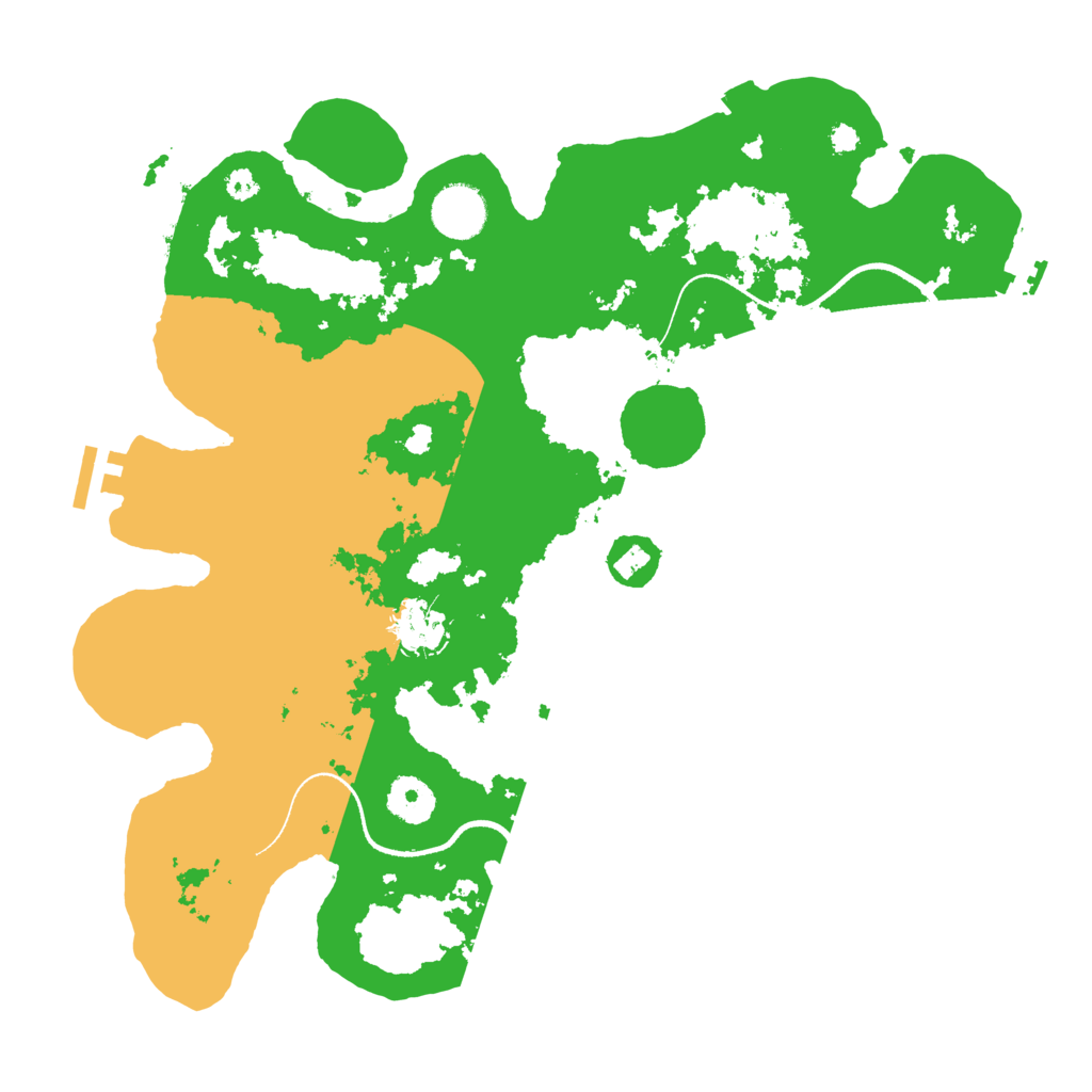 Biome Rust Map: Procedural Map, Size: 3500, Seed: 2002501278