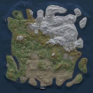 Thumbnail Rust Map: Procedural Map, Size: 4250, Seed: 1399242668, 18 Monuments