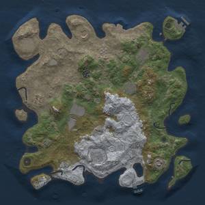 Thumbnail Rust Map: Procedural Map, Size: 3850, Seed: 8082024, 18 Monuments