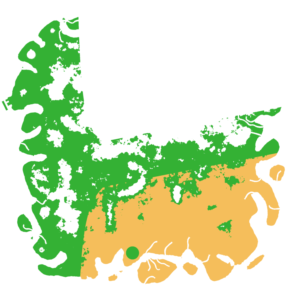 Biome Rust Map: Procedural Map, Size: 6000, Seed: 19620812