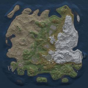 Thumbnail Rust Map: Procedural Map, Size: 4000, Seed: 1751321202, 18 Monuments