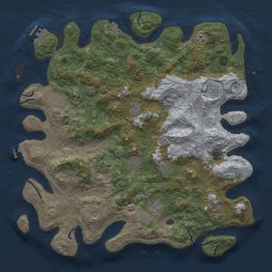 Thumbnail Rust Map: Procedural Map, Size: 4500, Seed: 375052065, 19 Monuments