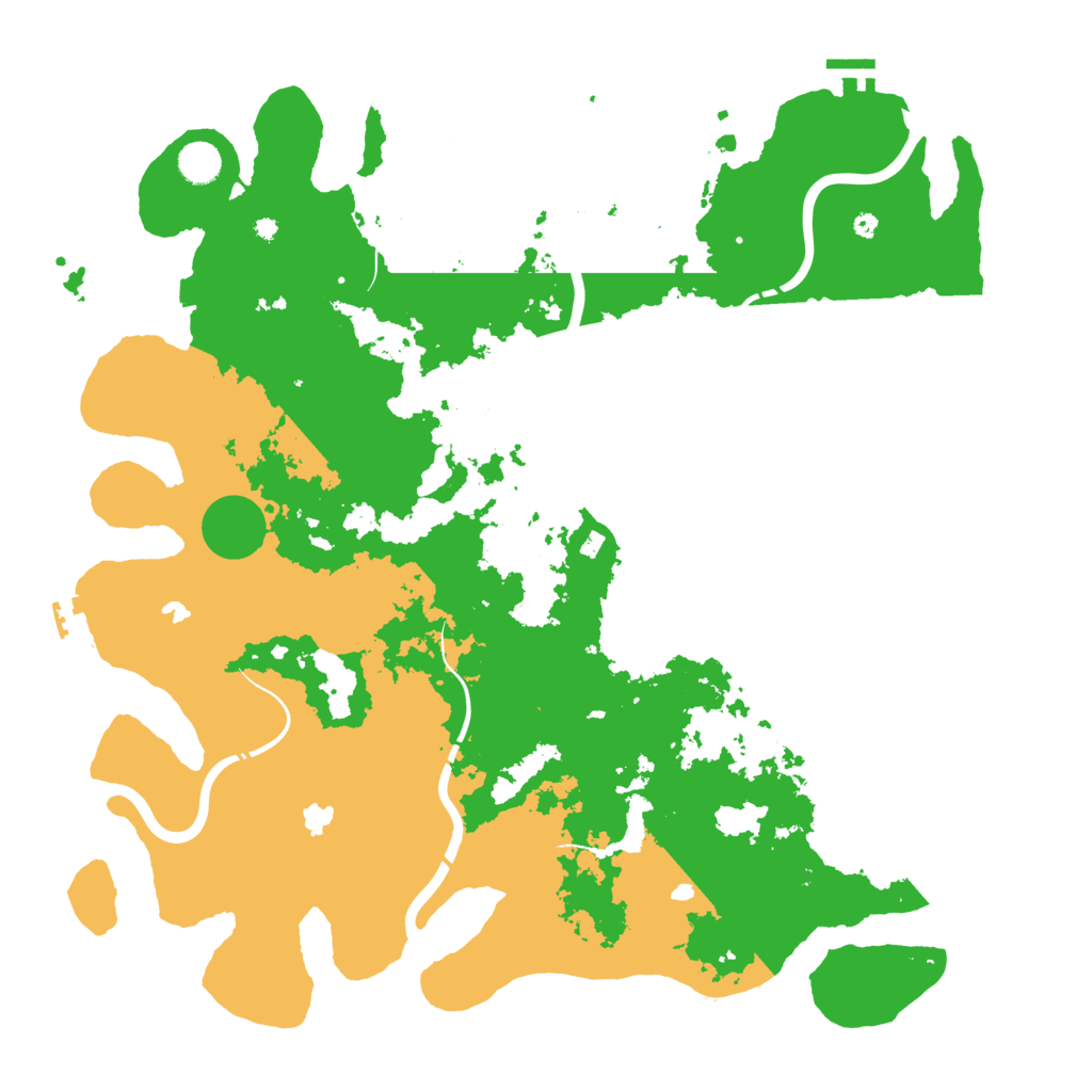 Biome Rust Map: Procedural Map, Size: 4500, Seed: 375052065