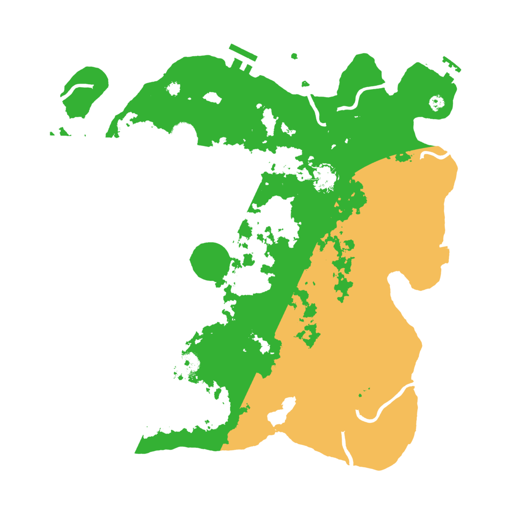 Biome Rust Map: Procedural Map, Size: 3500, Seed: 142223111