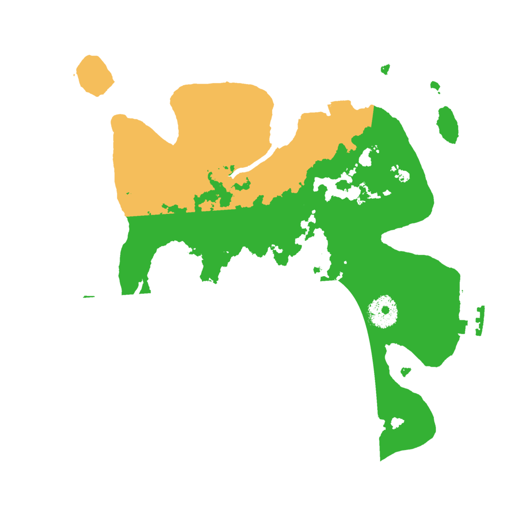 Biome Rust Map: Procedural Map, Size: 2600, Seed: 8007