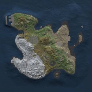 Thumbnail Rust Map: Procedural Map, Size: 2300, Seed: 1151234569, 7 Monuments