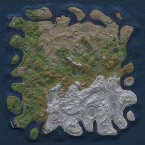 Thumbnail Rust Map: Procedural Map, Size: 4500, Seed: 66688438, 19 Monuments