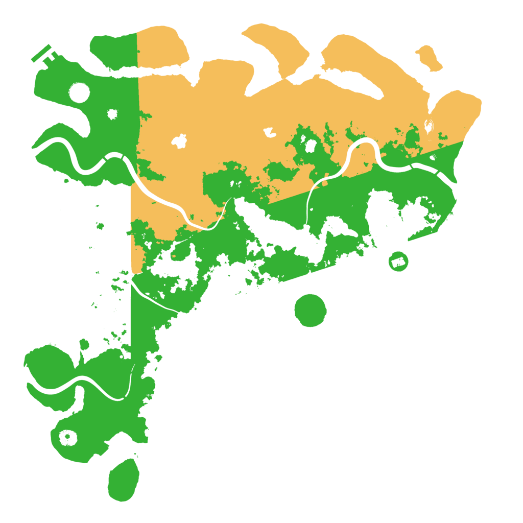 Biome Rust Map: Procedural Map, Size: 4500, Seed: 66688438