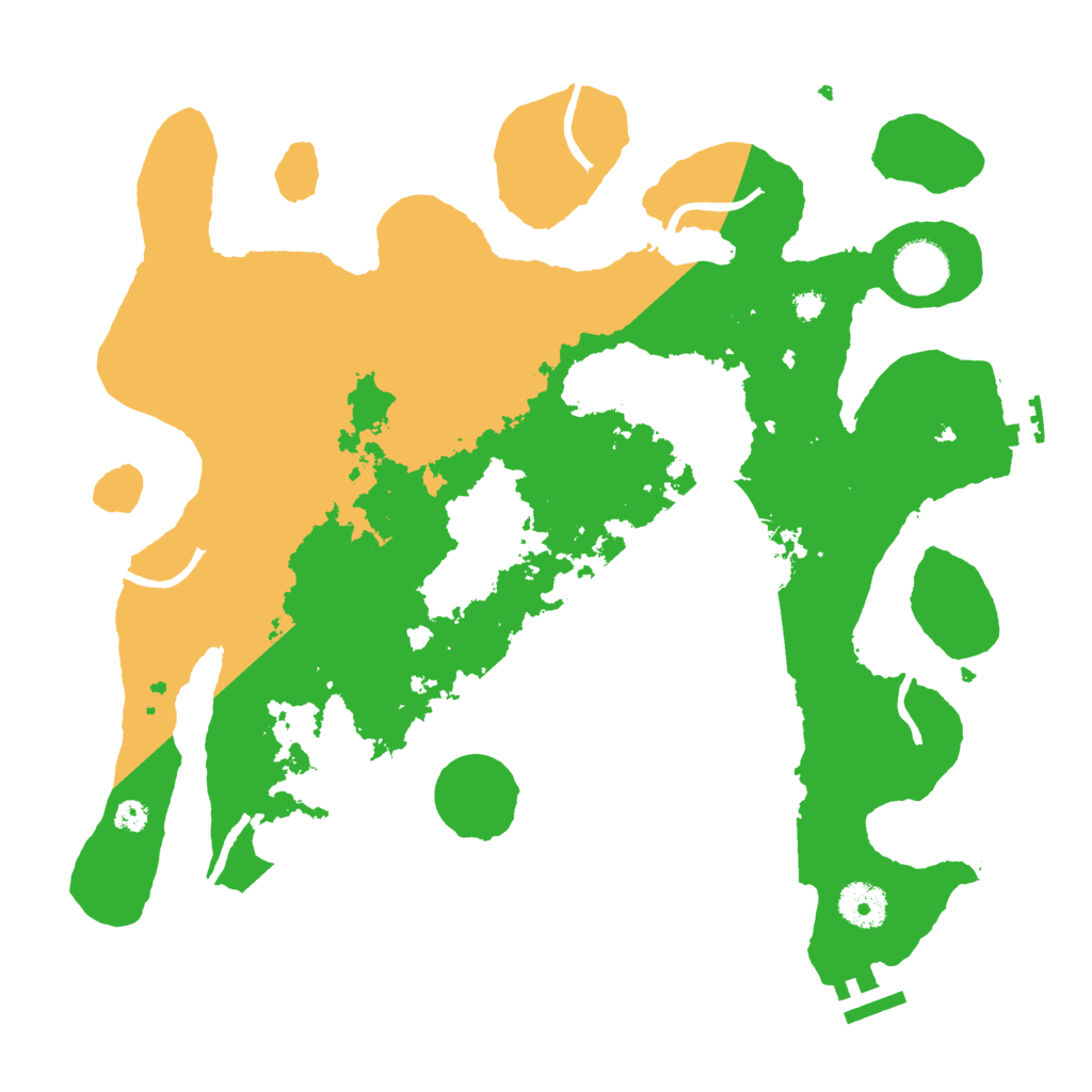 Biome Rust Map: Procedural Map, Size: 3500, Seed: 1517045641