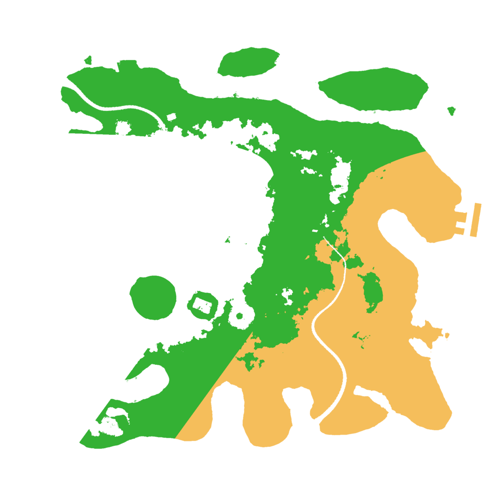 Biome Rust Map: Procedural Map, Size: 3000, Seed: 2006706556