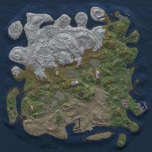 Thumbnail Rust Map: Procedural Map, Size: 4250, Seed: 581496914, 19 Monuments