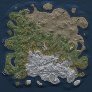 Thumbnail Rust Map: Procedural Map, Size: 4500, Seed: 812024, 19 Monuments