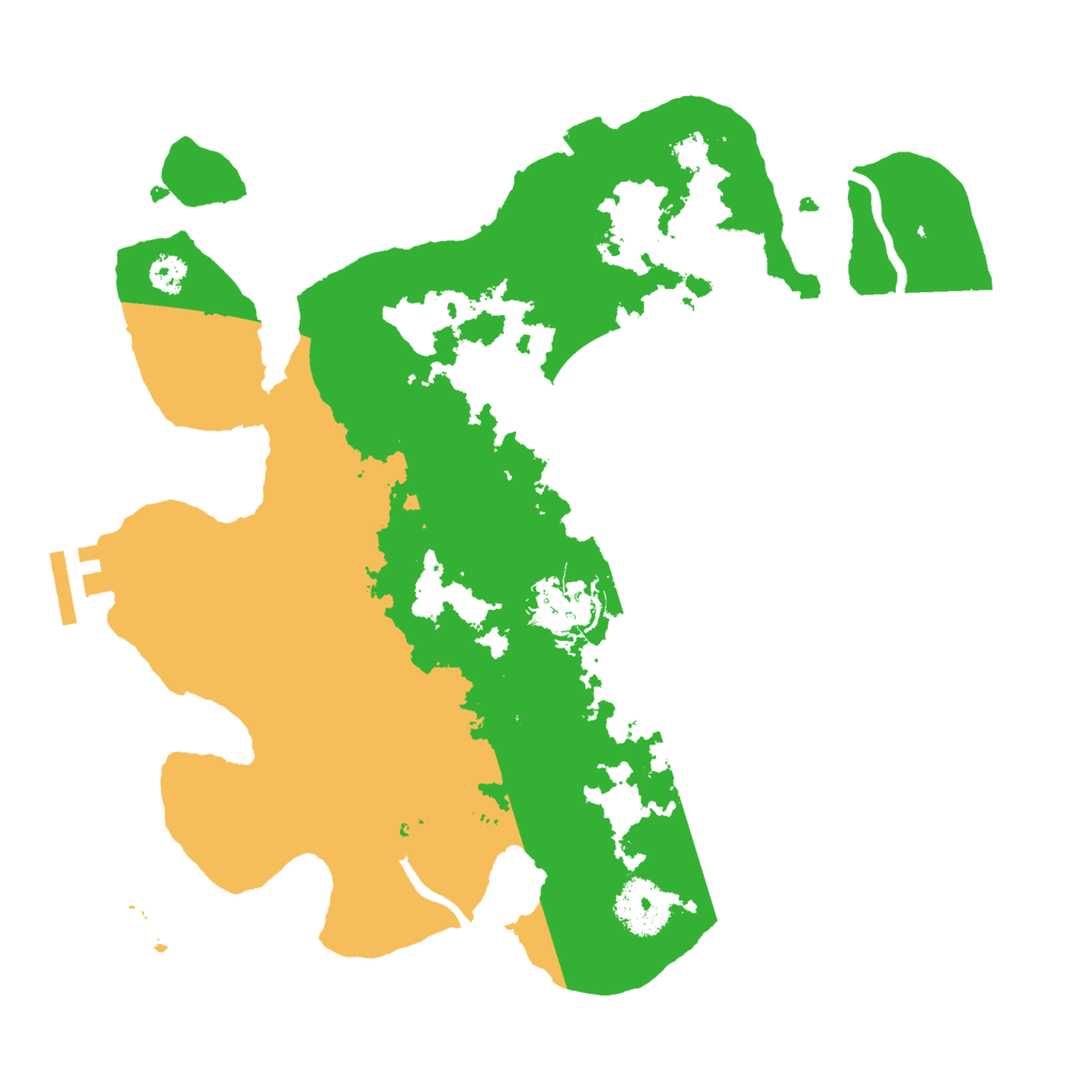 Biome Rust Map: Procedural Map, Size: 3000, Seed: 601521