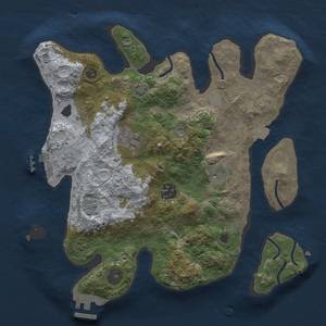 Thumbnail Rust Map: Procedural Map, Size: 3000, Seed: 20180918, 12 Monuments