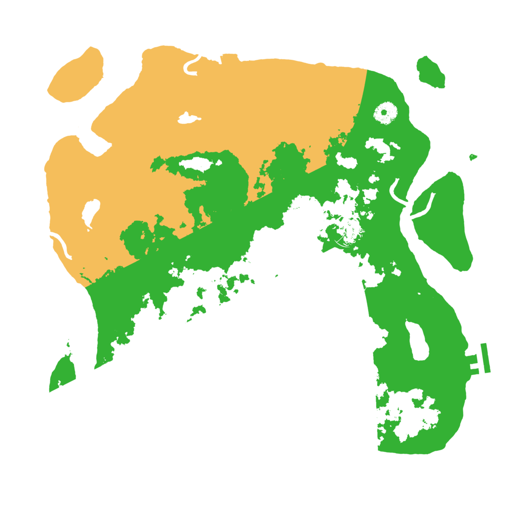 Biome Rust Map: Procedural Map, Size: 3500, Seed: 351562381