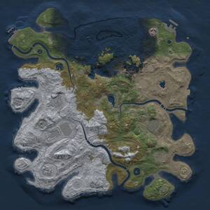 Thumbnail Rust Map: Procedural Map, Size: 4250, Seed: 1031378912, 15 Monuments