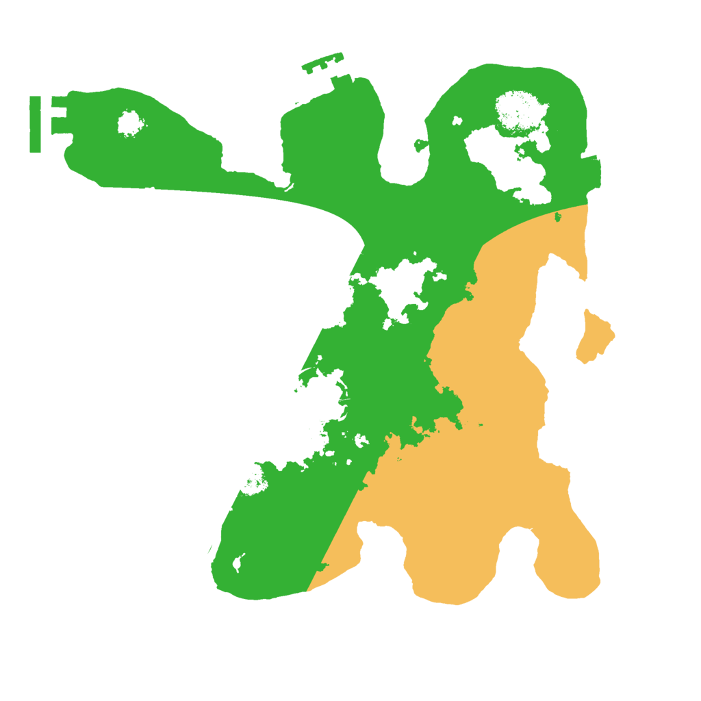 Biome Rust Map: Procedural Map, Size: 2500, Seed: 2345366