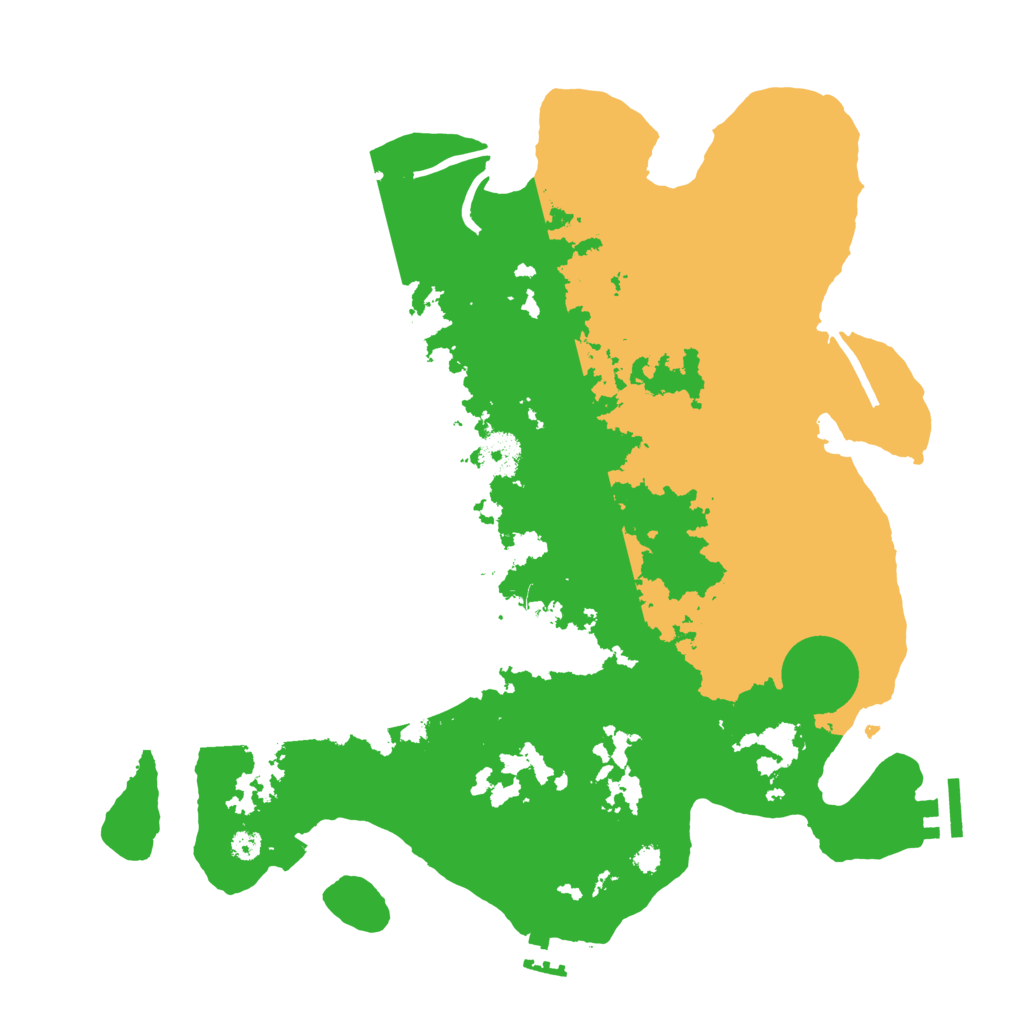 Biome Rust Map: Procedural Map, Size: 3500, Seed: 514518544