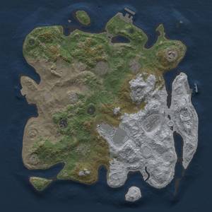 Thumbnail Rust Map: Procedural Map, Size: 3700, Seed: 745832742, 17 Monuments