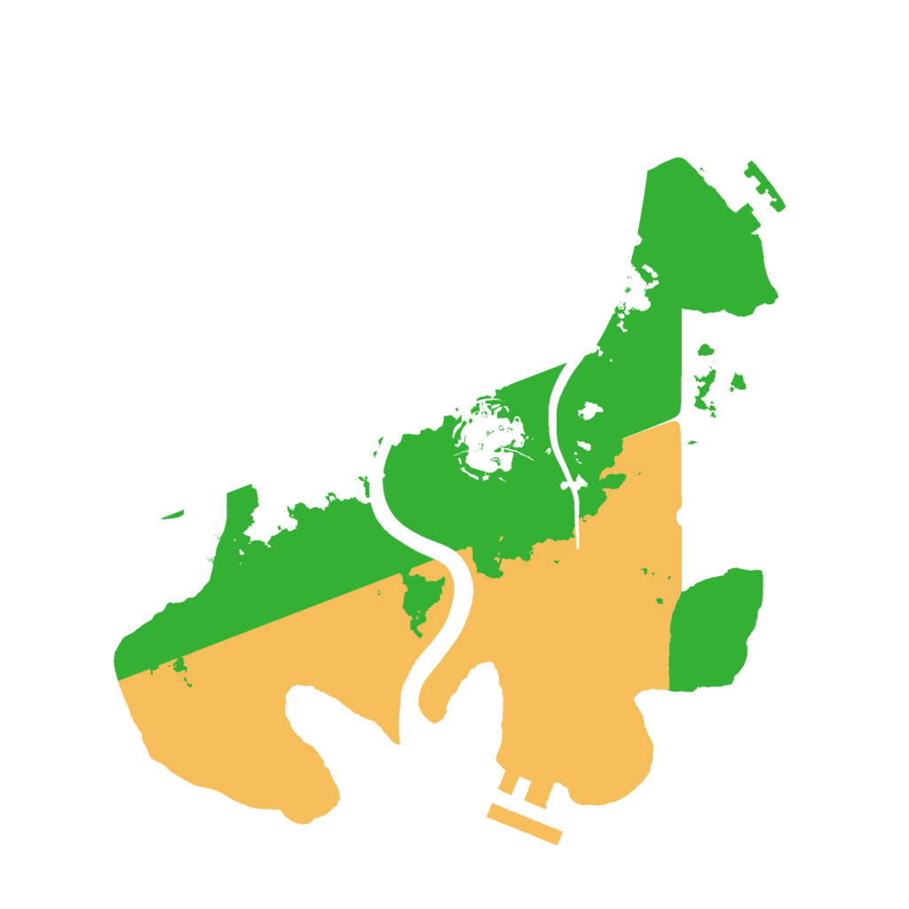 Biome Rust Map: Procedural Map, Size: 2400, Seed: 357