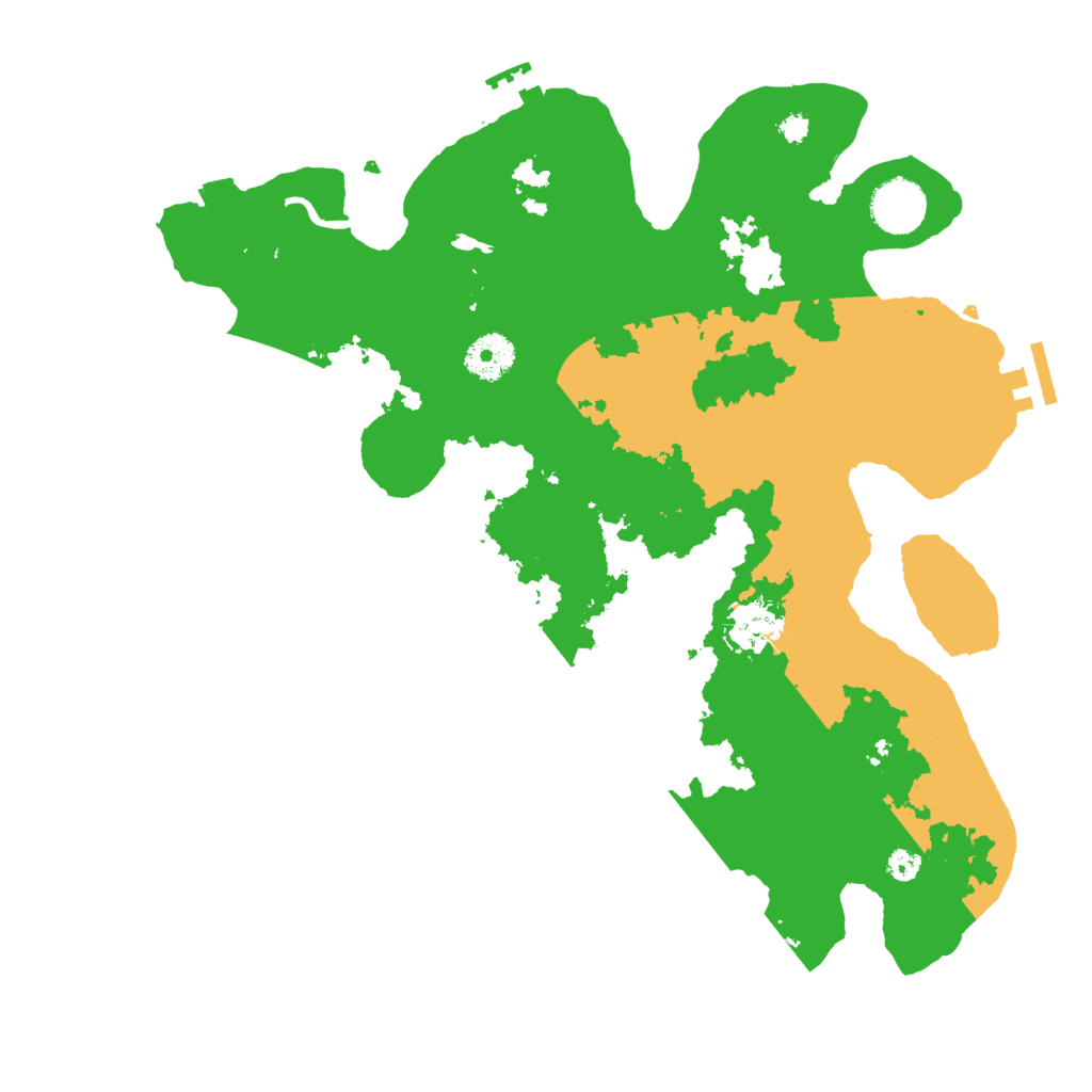 Biome Rust Map: Procedural Map, Size: 3500, Seed: 355967504