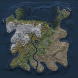 Thumbnail Rust Map: Procedural Map, Size: 3200, Seed: 7913742, 13 Monuments