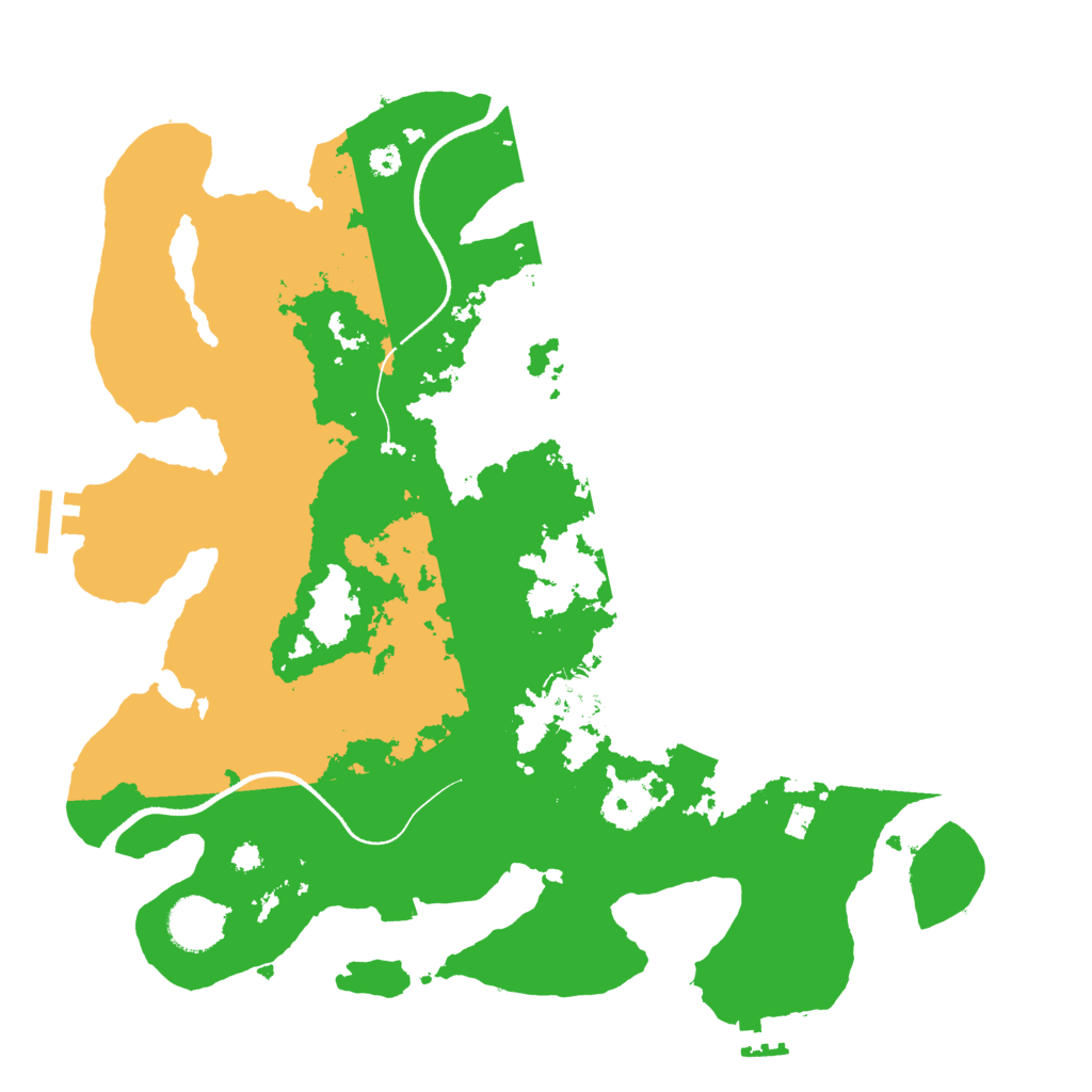 Biome Rust Map: Procedural Map, Size: 3500, Seed: 23936288