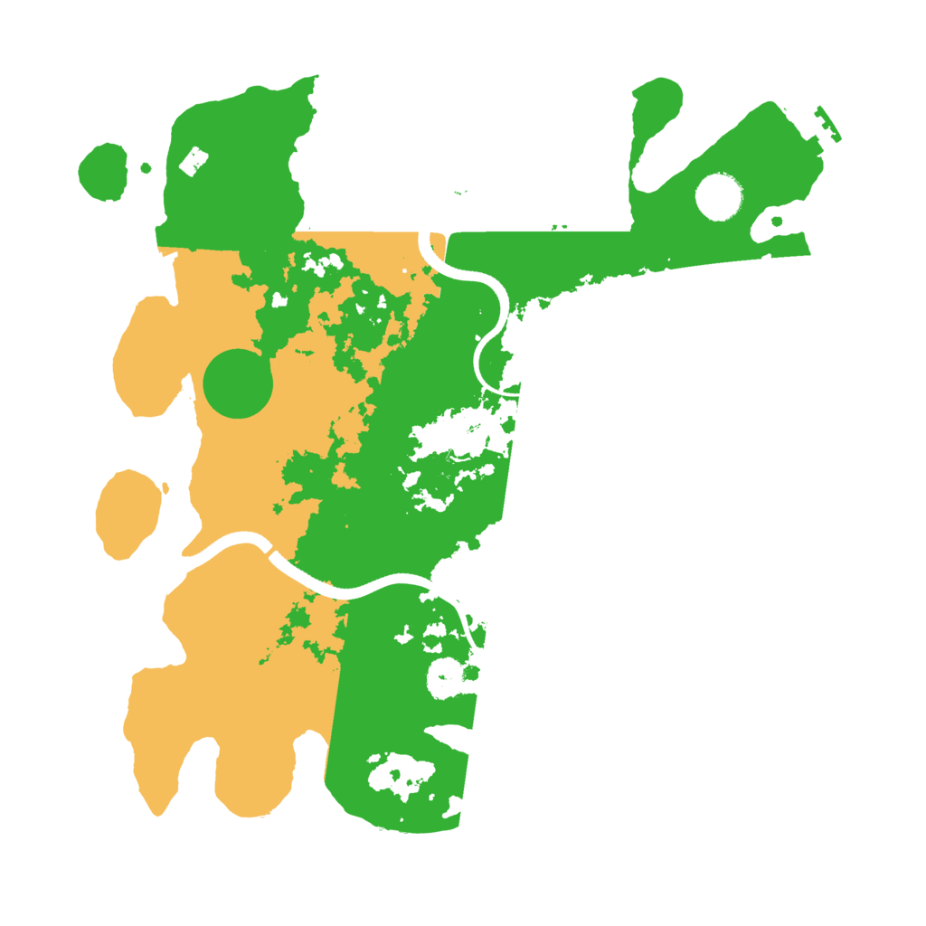Biome Rust Map: Procedural Map, Size: 3500, Seed: 1235403271