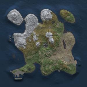 Thumbnail Rust Map: Procedural Map, Size: 2500, Seed: 314245490, 8 Monuments