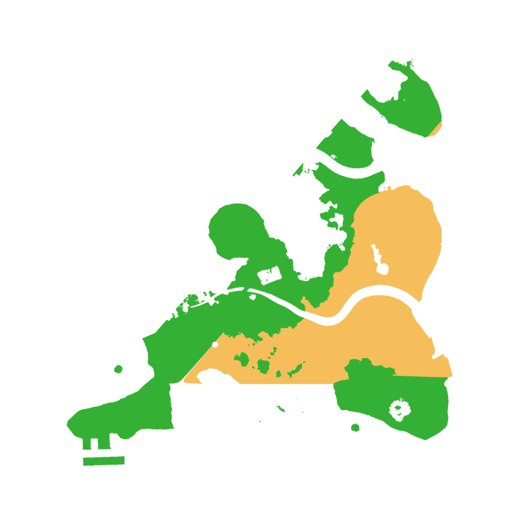 Biome Rust Map: Procedural Map, Size: 2500, Seed: 314245490