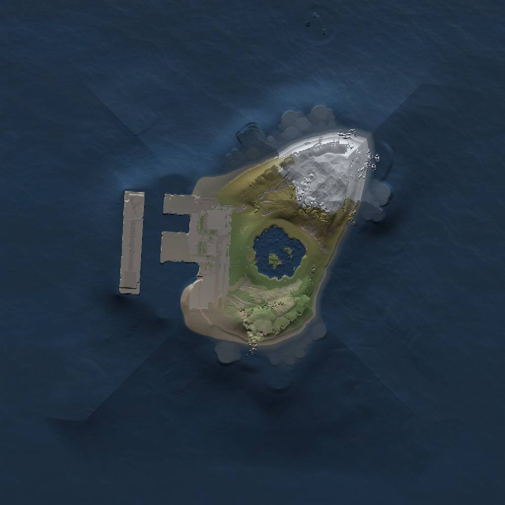 Rust Map: Procedural Map, Size: 1000, Seed: 585713816, 2 Monuments