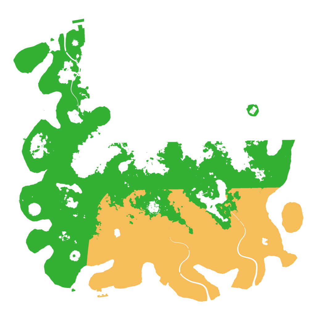 Biome Rust Map: Procedural Map, Size: 4500, Seed: 2127248187