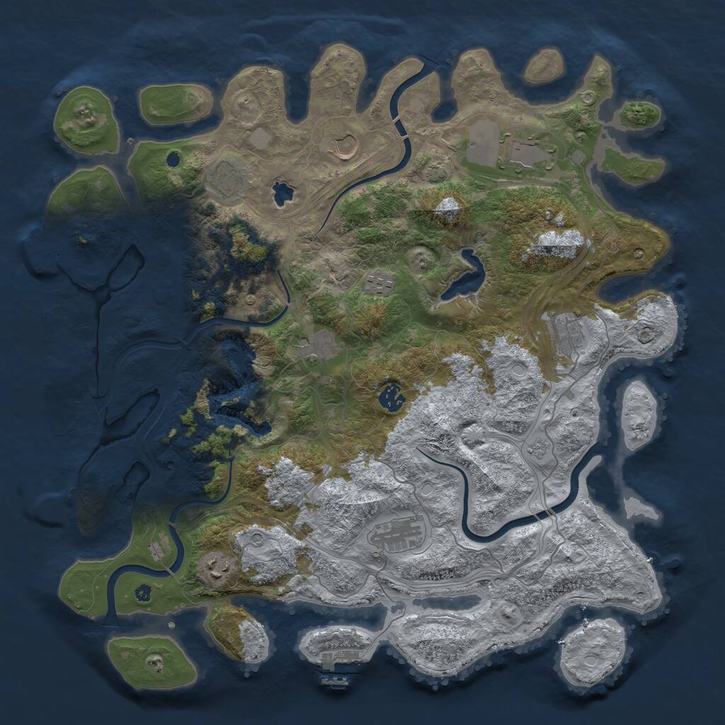 Rust Map: Procedural Map, Size: 4250, Seed: 202240809, 15 Monuments
