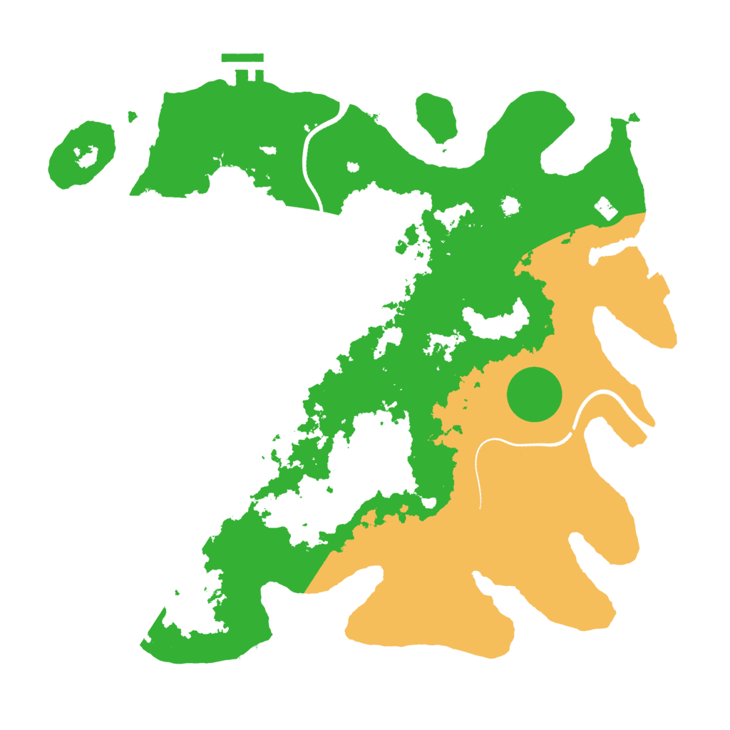Biome Rust Map: Procedural Map, Size: 3500, Seed: 600361137
