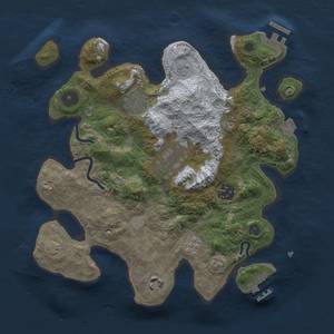 Thumbnail Rust Map: Procedural Map, Size: 3000, Seed: 384829733, 13 Monuments