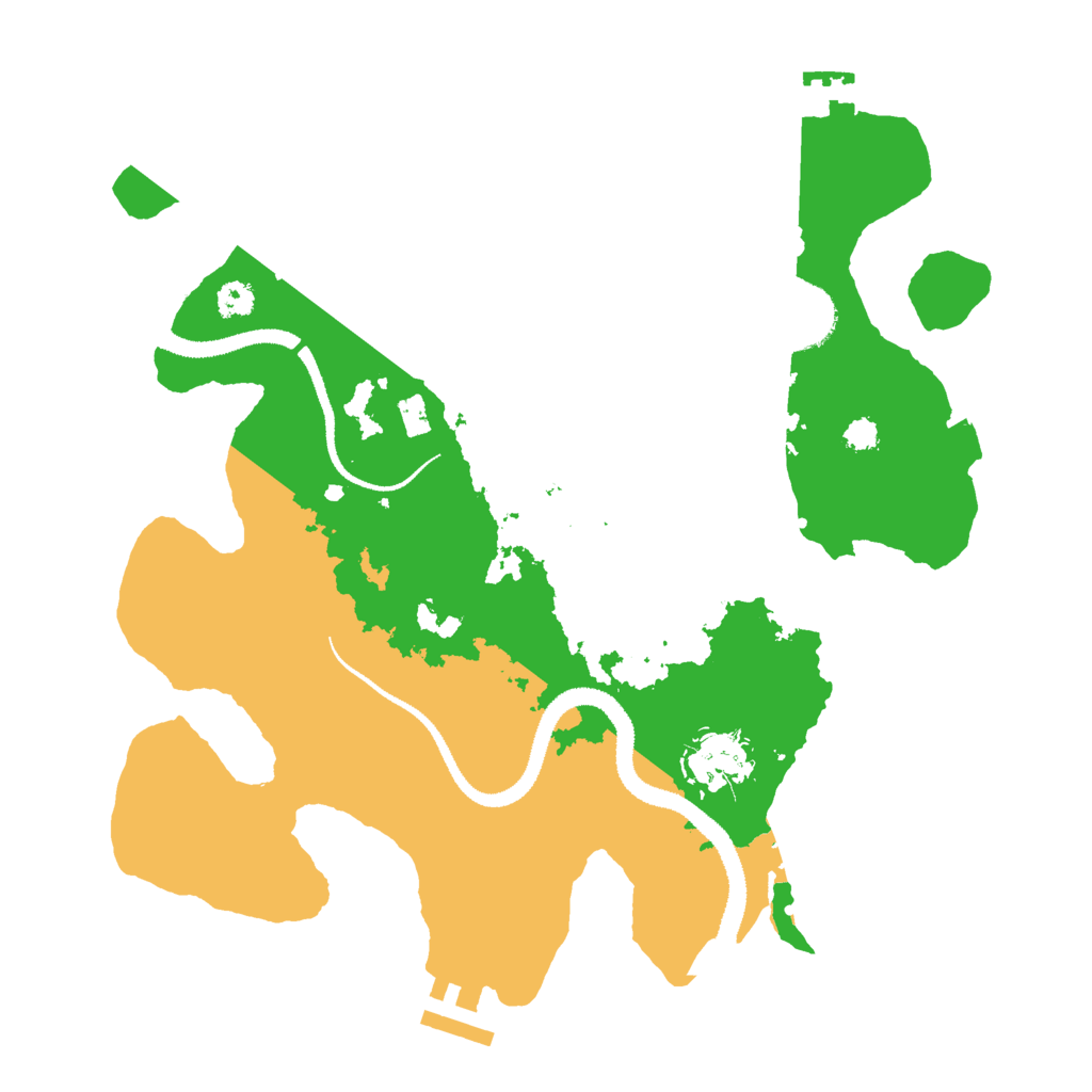 Biome Rust Map: Procedural Map, Size: 3000, Seed: 384829733