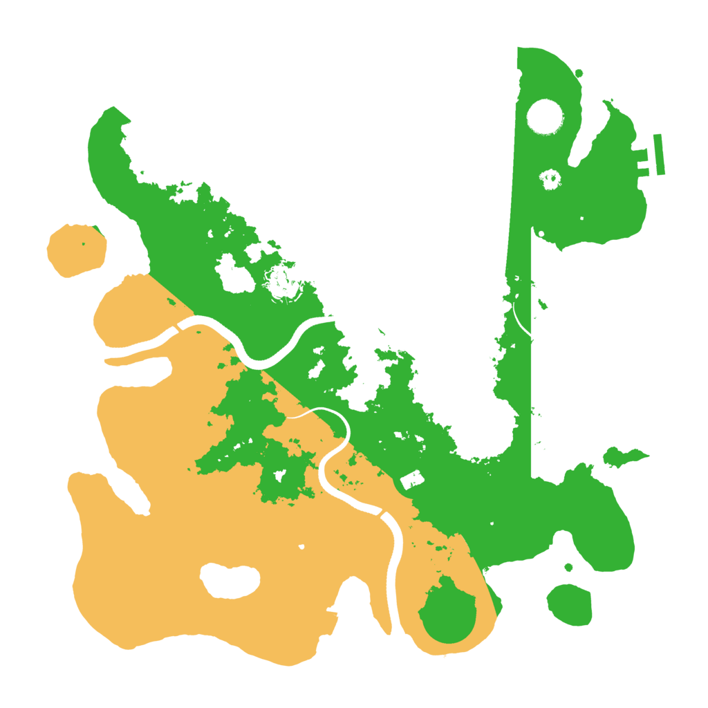 Biome Rust Map: Procedural Map, Size: 3500, Seed: 199007230