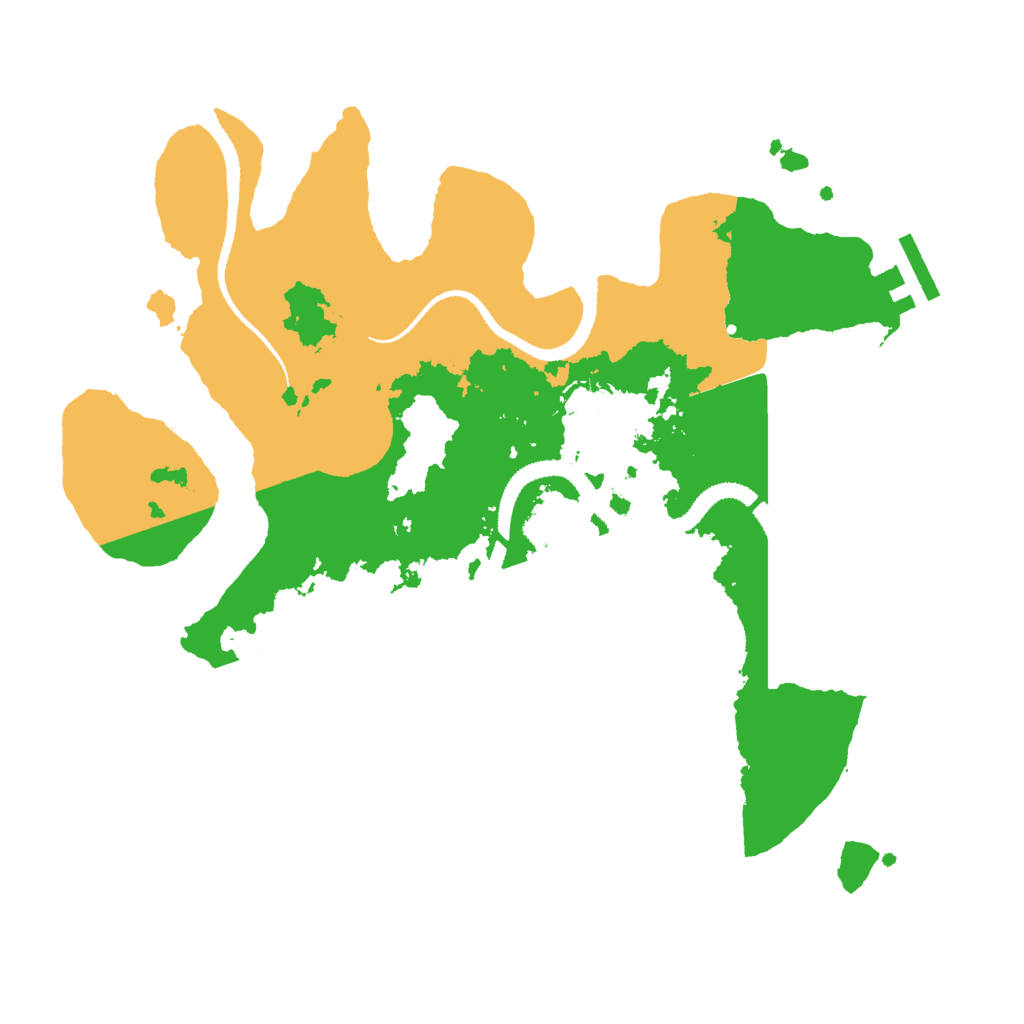 Biome Rust Map: Procedural Map, Size: 3000, Seed: 874279828