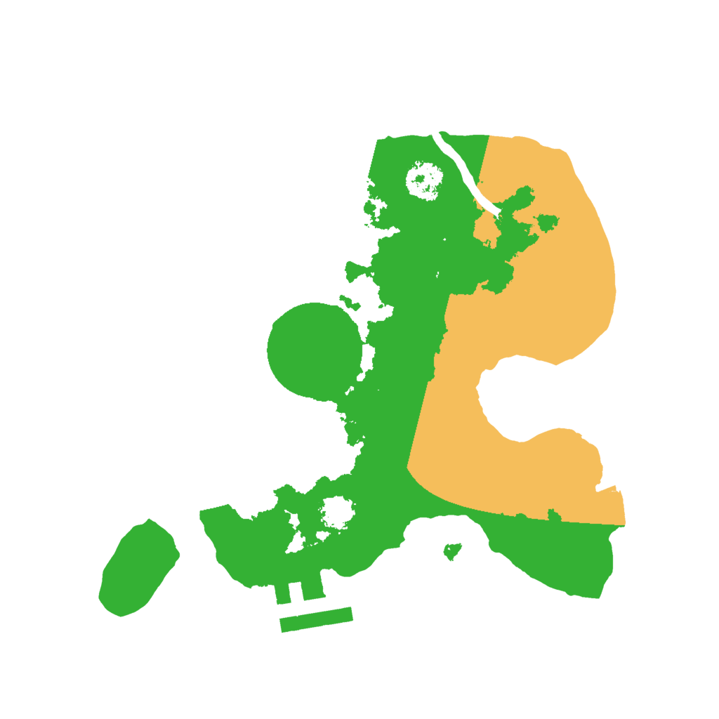 Biome Rust Map: Procedural Map, Size: 2000, Seed: 25981160