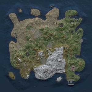 Thumbnail Rust Map: Procedural Map, Size: 3500, Seed: 256270, 15 Monuments