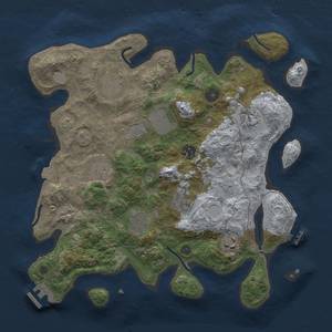 Thumbnail Rust Map: Procedural Map, Size: 3500, Seed: 742838196, 16 Monuments