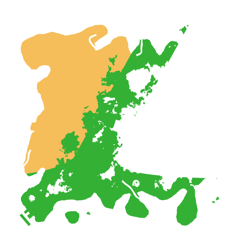 Biome Rust Map: Procedural Map, Size: 3500, Seed: 742838196