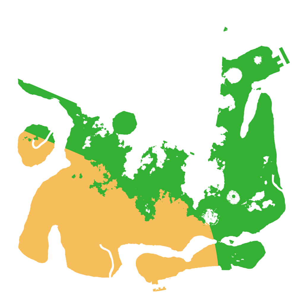 Biome Rust Map: Procedural Map, Size: 3500, Seed: 451038483