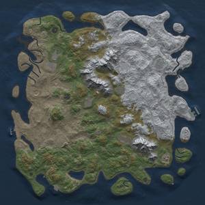 Thumbnail Rust Map: Procedural Map, Size: 5000, Seed: 1400381725, 19 Monuments