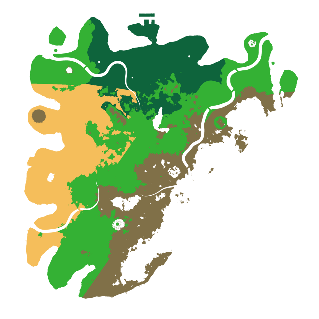 Biome Rust Map: Procedural Map, Size: 4096, Seed: 1135011499