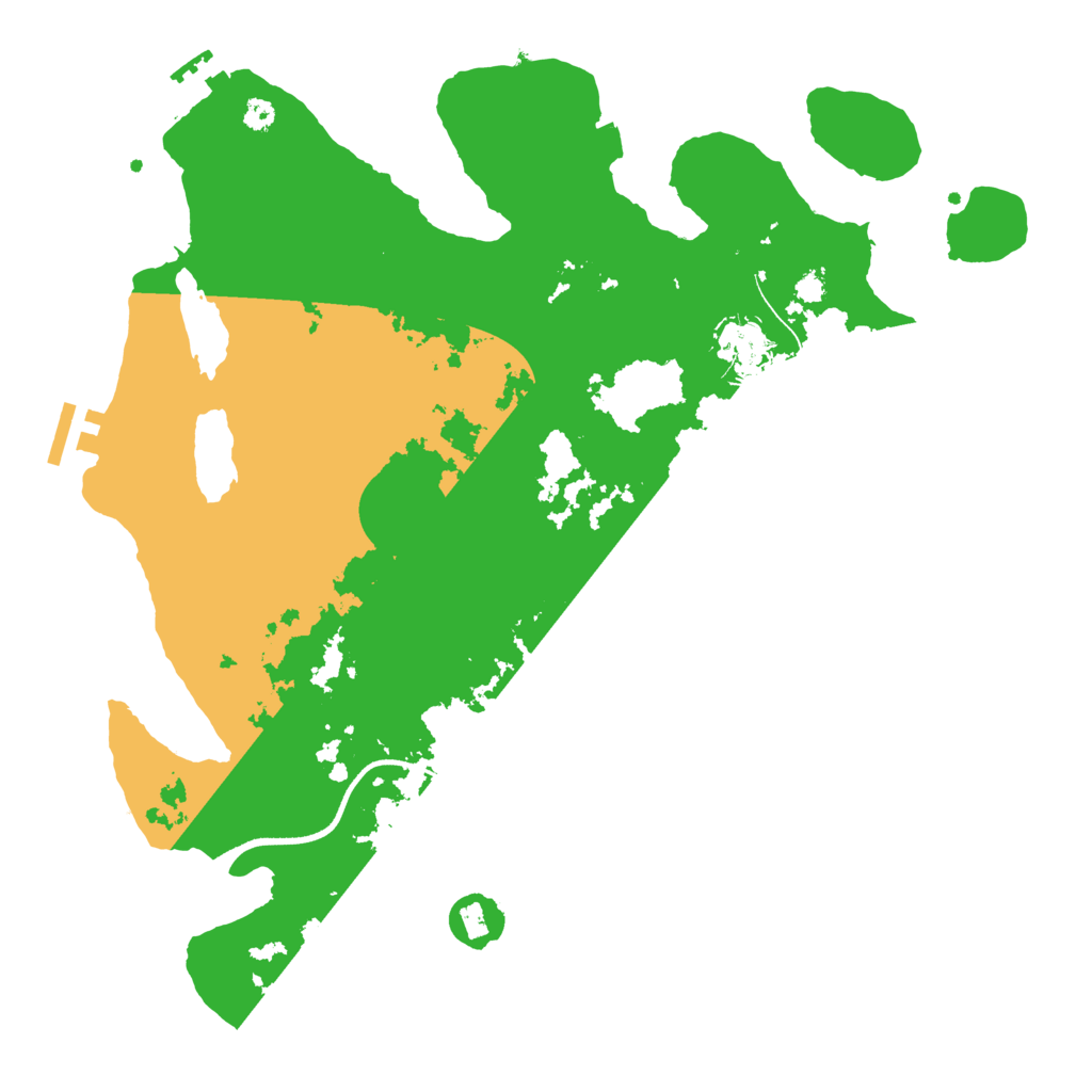Biome Rust Map: Procedural Map, Size: 3500, Seed: 1529909002